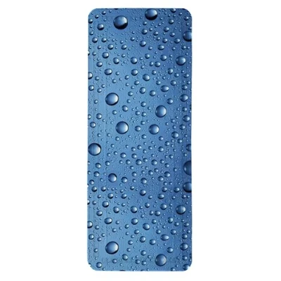 Afbeelding van Antislip badmat Bubble Blauw 36x92cm