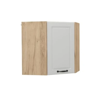 Afbeelding van Vicco Hoek hangkast R Line, Wit Landhuis/Krachtige eik goud, 57 cm