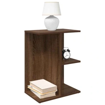 Image de vidaXL Table de chevet chêne marron 46,5x29x61 cm bois d&#039;ingénierie858662