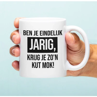Afbeelding van Mok Ben Je Eindelijk Jarig