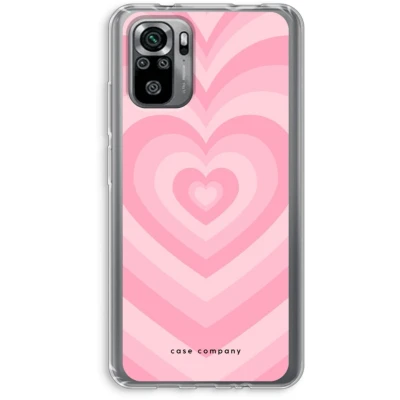 Afbeelding van Case Company® hoesje geschikt voor Xiaomi Redmi Note 10S Hart Roos Soft Cover Telefoonhoesje Bescherming aan alle Kanten en Schermrand