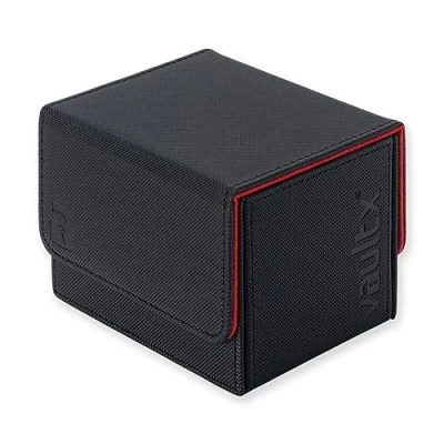 Afbeelding van Vault X Exo Tec Module met zijlader voor meer dan 100 TCG kaarten, afneembaar magnetisch deksel, compatibel Commander en Standard verzamelkaarten (rood
