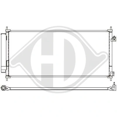 Afbeelding van DIEDERICHS DCC1664 Condensor Airco Met droger Climate HONDA: Jazz 3