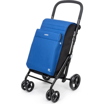 Afbeelding van Carlett URBAN Family LETT470 Cooler Boodschappentrolley Koelvak 4 wielen Opvouwbaar 62 Blauw
