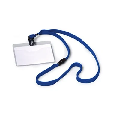 Afbeelding van Durable badge met textielband donkerblauw, 10 stuks