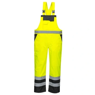 Afbeelding van Portwest S488 Heren Ademend En Waterdicht Hoge Zichtbaarheid Regenbroek Gecontrasteerd Geel/Zwart, 4XL