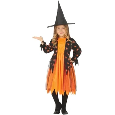 Afbeelding van Fiestas Guirca Spider witch jurk meisjes 5 6 jaar