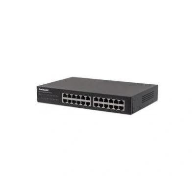 Image de Intellinet 24 Port Gigabit Ethernet Switch, x 10/100/1000 Mbit/s RJ45 Ports, IEEE 802.3az (Energy Efficient Ethernet), Desktop, 19&quot; Rackmount, Metal Commutateur non géré de bureau, Montable sur rack