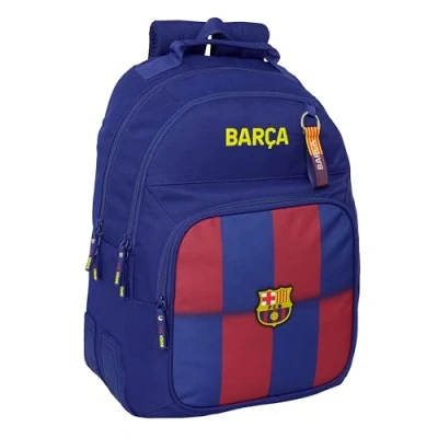 Afbeelding van Safta F.C. Barcelona 1e team 25/26 schoolrugzak voor kinderen, ideaal kinderen van verschillende leeftijden, comfortabel en veelzijdig, kwaliteit sterkte, 32 x 15 42 cm, blauw/granaat, M