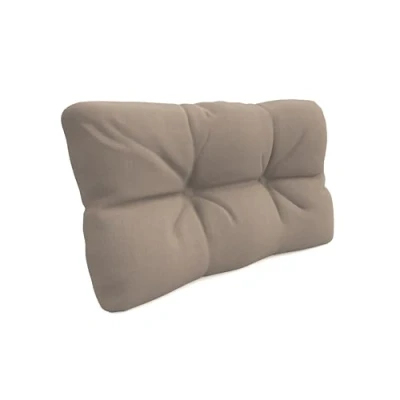 Afbeelding van POKAR Rugkussen (zijkant) 60 x 40 12 cm voor Europales/Europalet, tuin of terras, DYI palletbank, binnen en buiten, zonder pallets, beige
