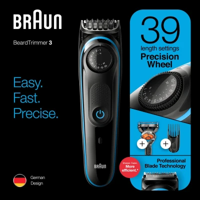Afbeelding van Baardtrimmer BT3240 Zwart/Blauw