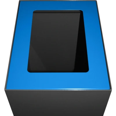Afbeelding van V Part top voor modulaire afvalbak 60 l, blauw deksel