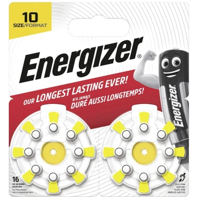 Afbeelding van Energizer Knoopcel ZA10 1.45 V 16 stuk(s) Zink lucht ENR EZ Turn &amp; Lock (10)
