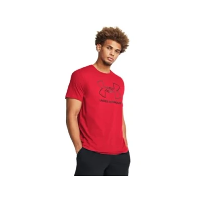 Afbeelding van Under Armour Foundation Update Sport Tshirt, Heren, Maat: Medium, Red/black