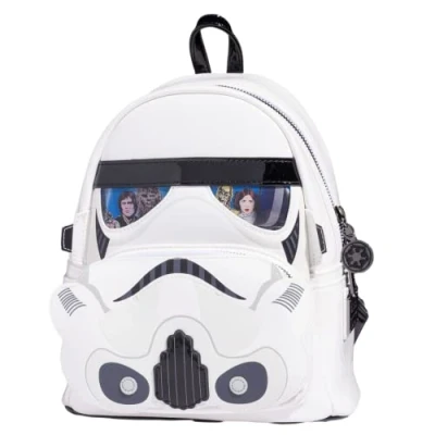 Image de Mini sac à dos lenticulaire Funko Loungefly Star Wars Stormtrooper Blanc et Noir