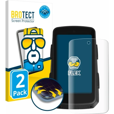 Afbeelding van BROTECT Screenprotector voor Hammerhead Karoo 3 Folie Beschermfolie transparant volledig dekking (2 Stuks)