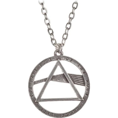 Afbeelding van Alchemy Pink Floyd Dark Side Prism Ketting Zilverkleurig