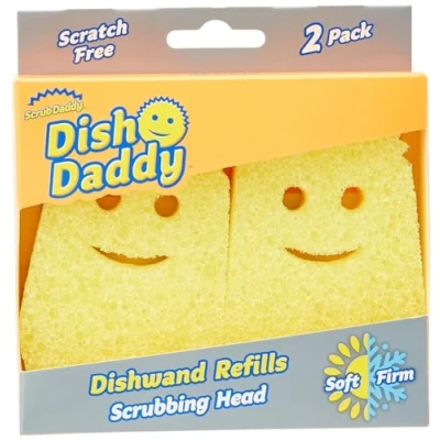 Afbeelding van scrub daddy Mommy Dish 2 Pack Afwasborstel refill, aanvul spons voor afwas borstel