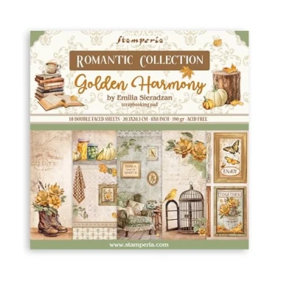 Image de Stamperia Papier de scrapbooking pour scrapbooking, albums, fabrication cartes, bullet journaling et plus, sans acide, double face, parfait les loisirs, travaux manuels cadeaux