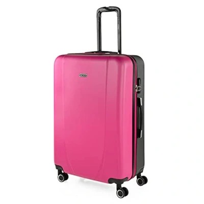 Afbeelding van ITACA trolley koffers, ABS Harde buitenbekleding, bestendig en licht. Telescopische handgreep, 2 handvatten, 4 wielen. Geïntegreerd slot. Lage kosten, klein, gemiddeld, groot
