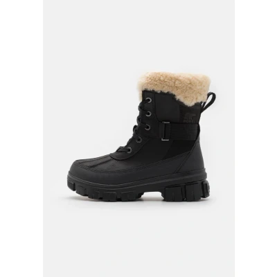 Afbeelding van Sorel Torino V PARC Snowboots, Dames, Maat: 43, Black/sea salt Leer en textiel