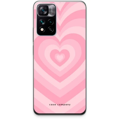 Afbeelding van Case Company® hoesje geschikt voor Xiaomi 11i Hypercharge Hart Roos Soft Cover Telefoonhoesje Bescherming aan alle Kanten en Schermrand