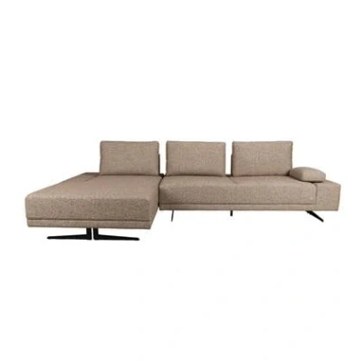 Afbeelding van Dutchbone Shelly Bank Cinnamon Links Chaise Longuen Bruin