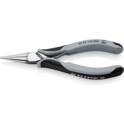 Afbeelding van KNIPEX 35 62 145 ESD Elektronica grijptang met doorgestoken scharnier meer componentengrepen spiegelgepolijst mm