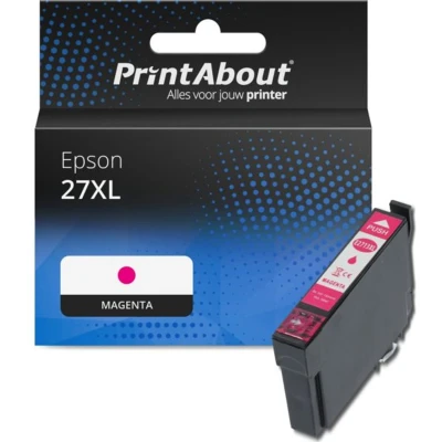 Afbeelding van Huismerk Epson 27XL (C13T27134012) Inktcartridge Magenta Hoge capaciteit