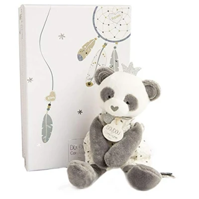 Image de Doudou Attrape rêves Ours Panda et Compagnie Gris Blanc