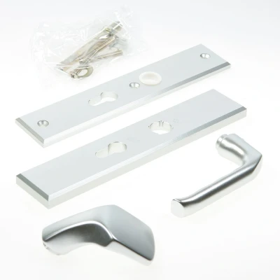 Afbeelding van Hoppe London veiligheidsbeslag knop/kruk Aluminium F1 PC55 LS SKG***