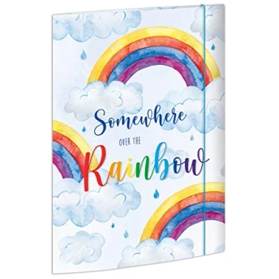 Afbeelding van RNKVERLAG 46331 Over the Rainbow map A4 met elastische sluiting, 240 x 330 mm, 1 stuk