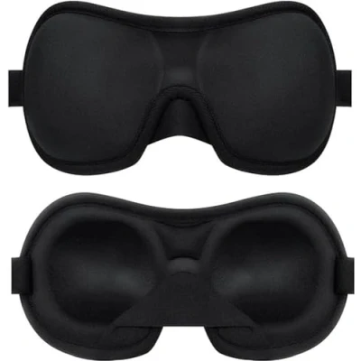 Afbeelding van Brencco Slaapmasker voor dames heren, Ademend 3D 100% lichtblokkerend slaapmasker, oogmasker slapen Reizen Yoga