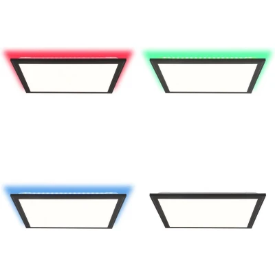 Afbeelding van Brilliant Allie G96946/76 LED plafondlamp 25 W RGB, Warmwit tot daglichtwit Zwart