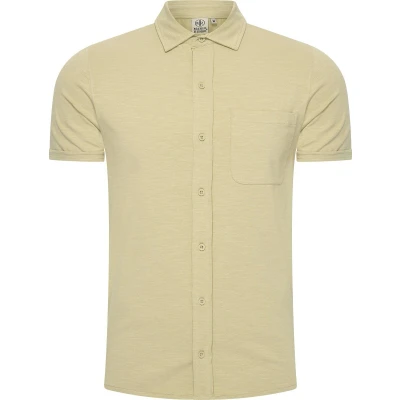 Afbeelding van Mario Russo Korte Mouwen Overhemd heren Polo shirt t L Licht olijfgroen