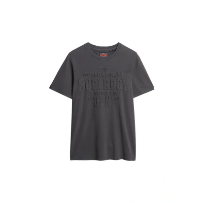 Afbeelding van Superdry Workwear Embossed Relaxed T shirt Met Korte Mouwen Grijs M Man