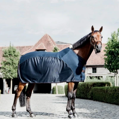 Image de Kentucky Couverture Anti Mouches Combinaison Couvertures Transpiration Marin 145/198
