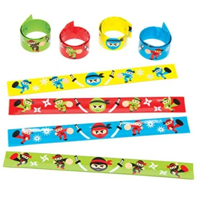 Afbeelding van Baker Ross Ninjas klikarmbanden, 4 delig, 24 x 2,5 cm, maat