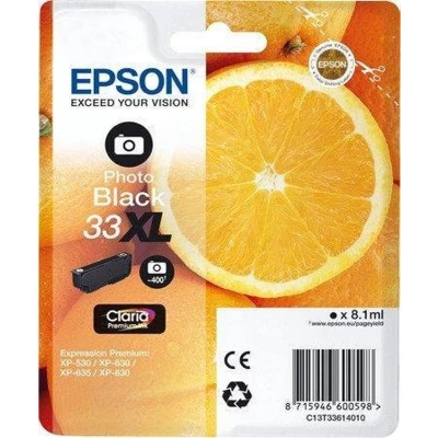 Afbeelding van Epson 33XL (C13T33614012) Inktcartridge Foto zwart Hoge capaciteit