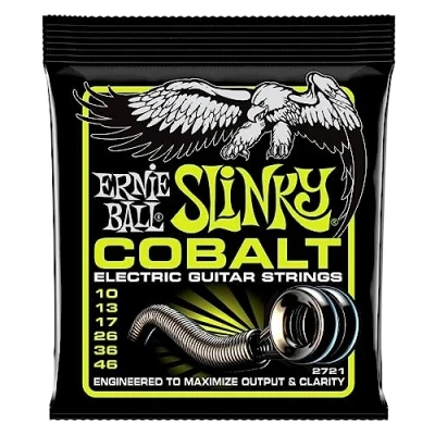 Afbeelding van Ernie Ball Cobalt Regular Slinky 2721 Gitaarsnaren voor elektrisch gitaar .010 .046