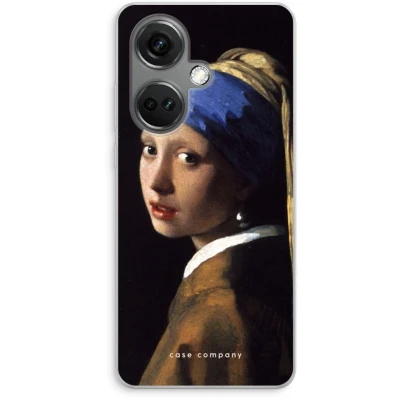 Afbeelding van Case Company® hoesje geschikt voor OnePlus Nord CE 3 The Pearl Earring Soft Cover Telefoonhoesje Bescherming aan alle Kanten en Schermrand