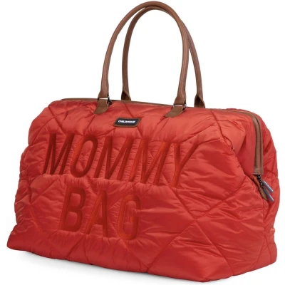 Afbeelding van Quilted Puffered Red Mommy Bag Luiertas Childhome