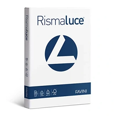 Afbeelding van Favini A604204 Rismaluce witte papierhelling 120 g 250 vellen DIN A4 (21 x 29,7 cm) Made in Italy