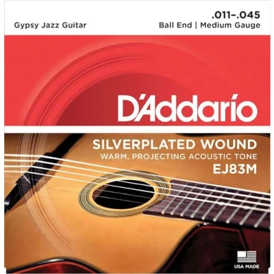 Image de Jeu de cordes d&#039;addario gypsy jazz ej83m medium 11 45 (a boule)