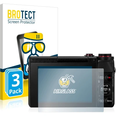 Afbeelding van BROTECT Screenprotector voor Canon PowerShot G7 X G7X Folie Beschermfolie Beschermglas transparant (3 Stuks)