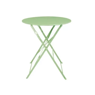 Afbeelding van Bolero Stalen Klaptafel Rond Lichtgroen 595mm FT272
