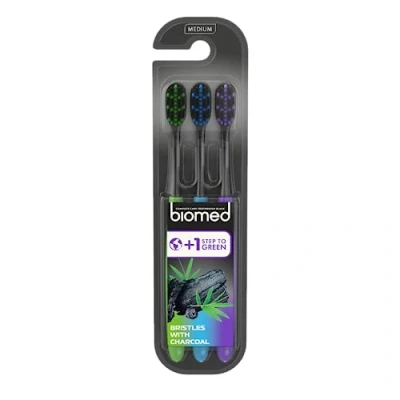 Afbeelding van Splat Biomed Tandenborstels Charcoal 3 stuks