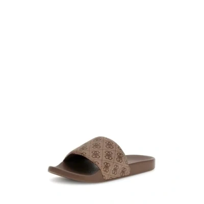 Afbeelding van Guess Badslippers, Heren, Maat: 41, Beige Kunststof