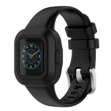 Afbeelding van Siliconen one color bandje Zwart Garmin Vivofit Junior 3
