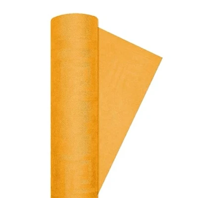 Afbeelding van Ciao Damast papieren tafelkleed (120 cm x 7 m), mandarijn oranje